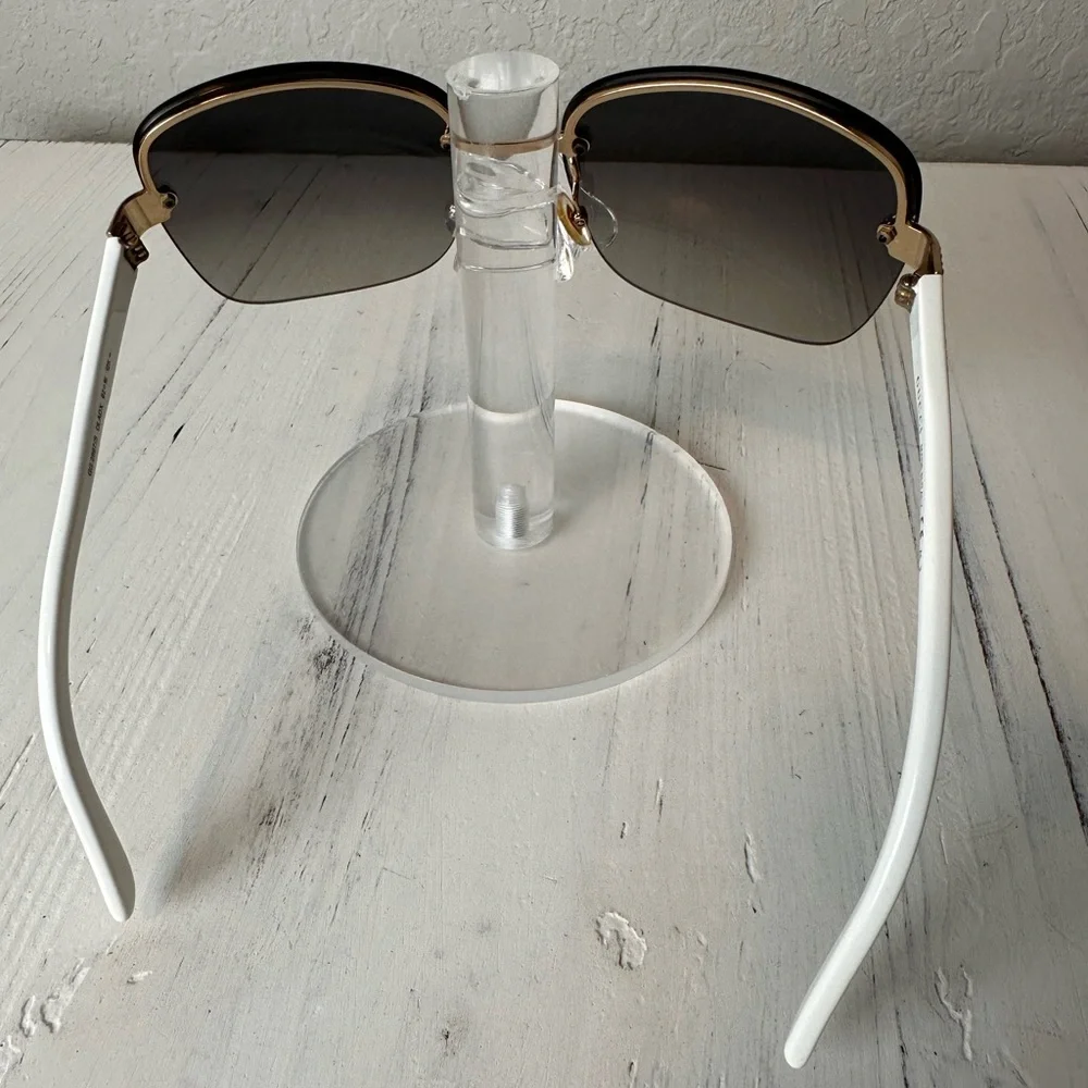 Gucci Rhinestone Sherry Line Rimless Sunglasses - Picture 7 of 10